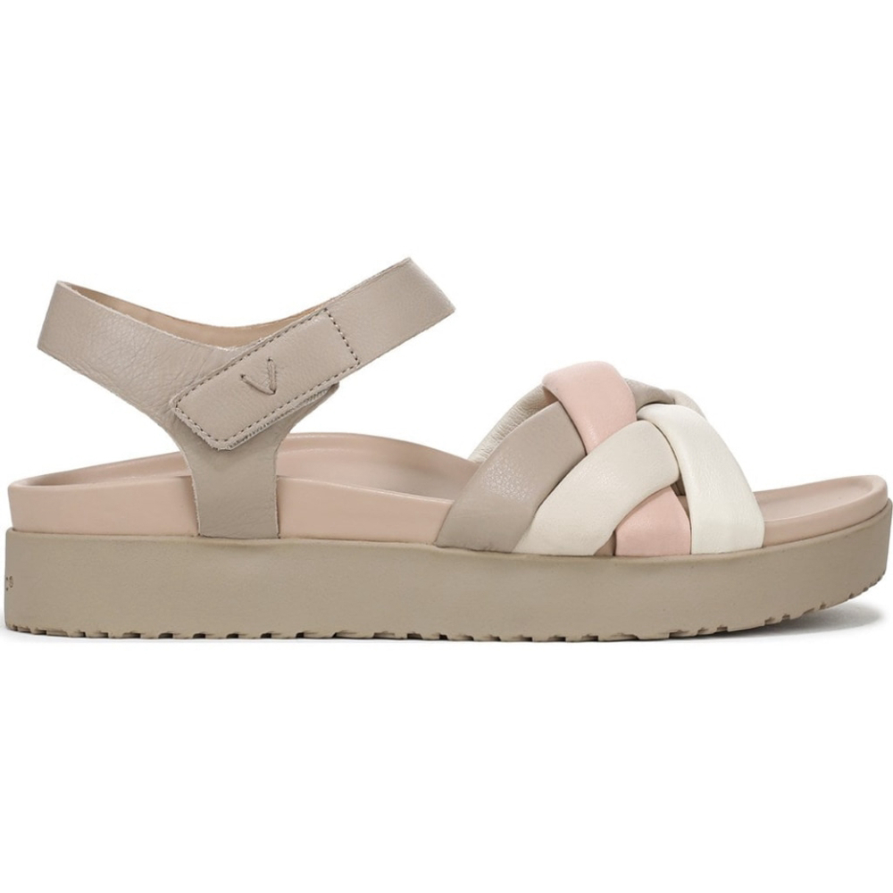 Women's Vionic Rosa Leather Braided Strap Platform Sandals Size 9.5 - Picture 2 of 6